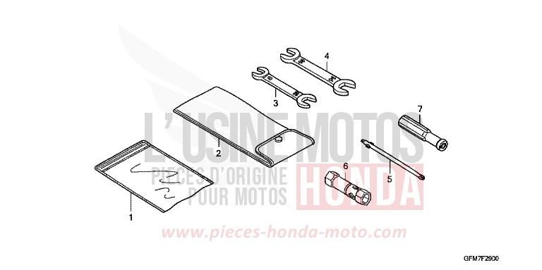 OUTILS de NHX 110 Lead PEARL VALUABLE BLUE (B181) de 2008
